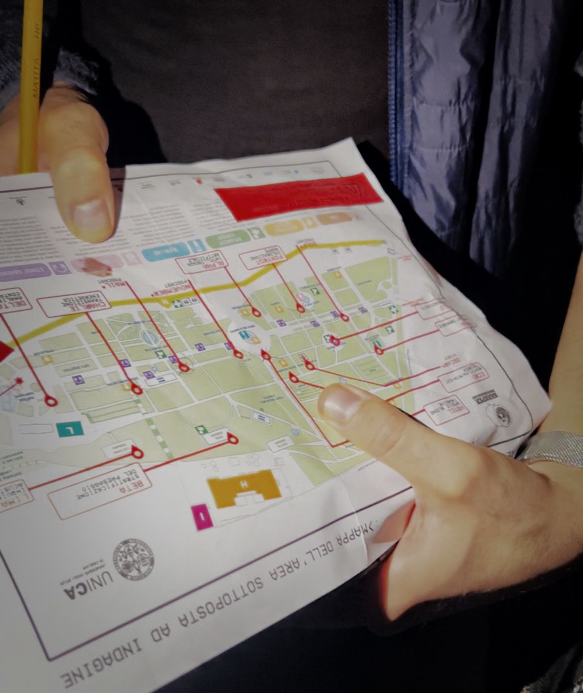 La mappa del gioco Adventure night