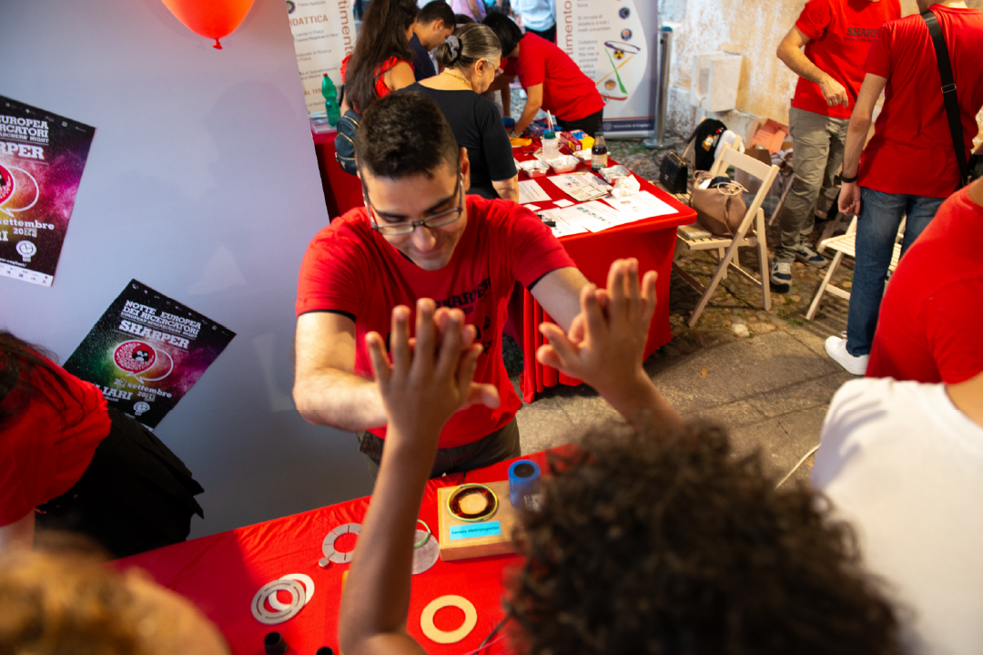 Un momento della manifestazione Sharper