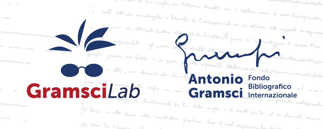 Logo Gramscilab e Fondo Bibliografico Internazionale Antonio Gramsci